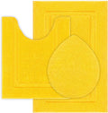 Bathroom Rugs Set with Toilet Lid Cover