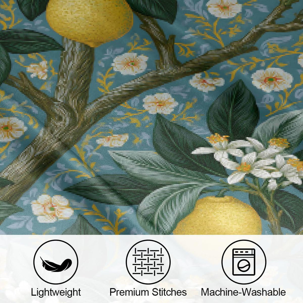 Lemon Satin Silk Pillowcase for Hair and Skin Pillow Cases Standard Size