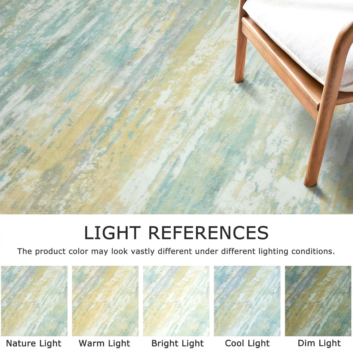 Modern Abstract Hallway Runner Rug, 2x8 Kitchen Rugs Non-Slip Washable Soft Striped Runner Rugs, Print Light Green Yellow Carpet Runner for Entryway Bathroom Laundry Room Foyer