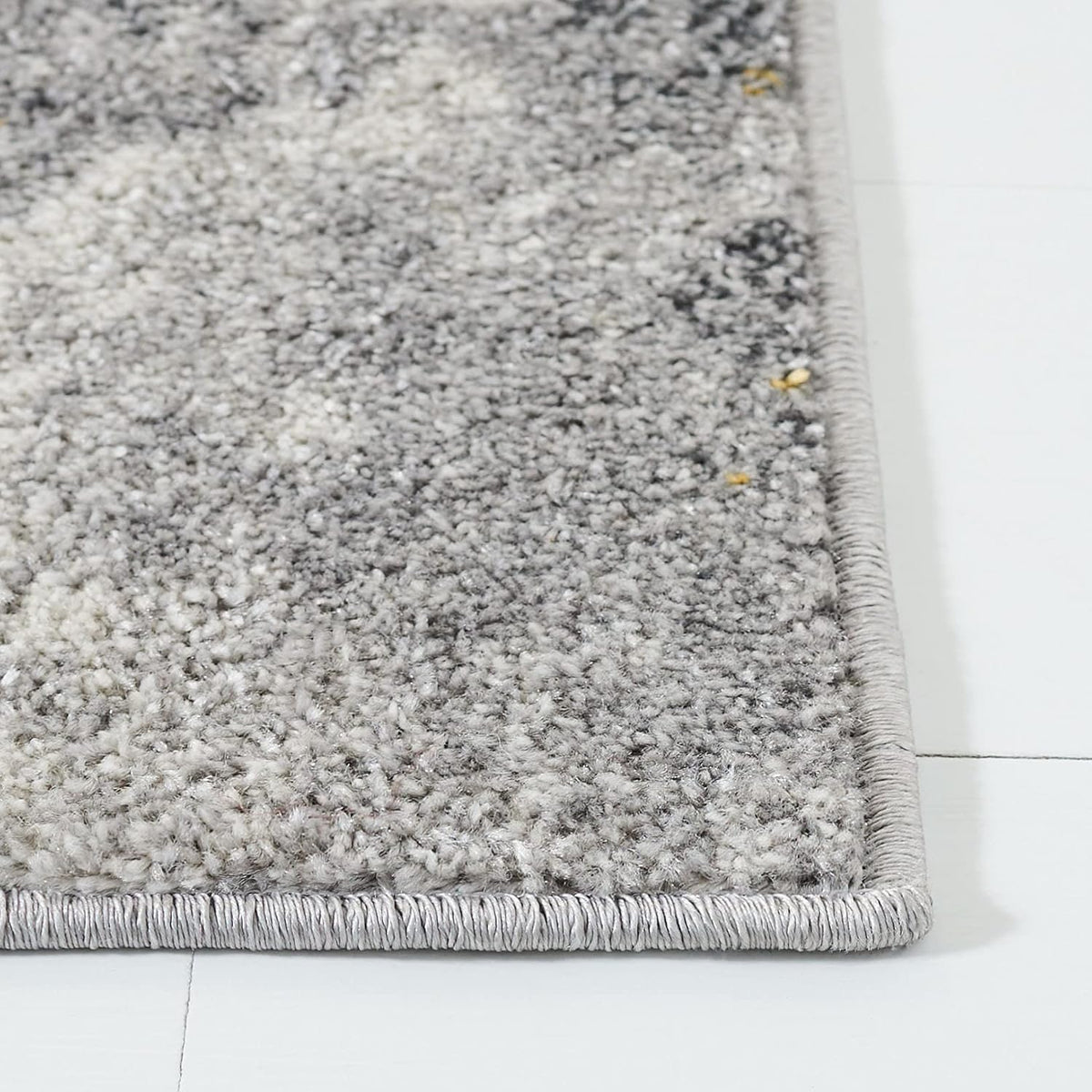 Area Rug 8x10 - Adirondack Collection - Large - Grey & Yellow, Modern Abstract Design, Non-Shedding & Easy Cleaning, Ideal for Living Room, Bedroom, Office, Dining Space (ADR134H)