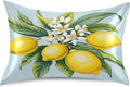 Yellow Lemons Satin Pillow Case Standard Size 20x26 in for Hair and Skin, Soft Pillowcase with Envelope Closure Machine Washable