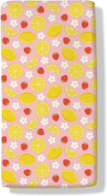 Vintage Lemon Boho Floral Baby Boys Girls Crib Sheets Pink Strawberry Daisy Flower Toddler Bed Sheets Summer Fruit Fitted Crib Mattress Cover for Standard Crib Mattresses 52''x28''