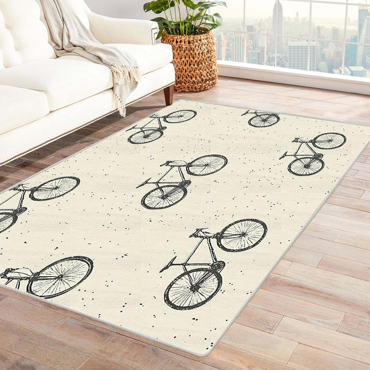Abstract Area Rug Living Room Modern Geometric Patchwork Floor Decor for Bedroom, Office, Living Room, Entryway, boy Home Dorm Decor Aesthetic(Yellow)-2x3ft