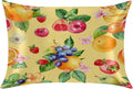 Yellow Lemon Fruit Satin Pillowcase for Hair and Skin Pillow Cases Standard Size Soft Cooling Satin Pillow Covers with Zipper for Men Women 20x26 Inches
