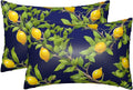 Lemon Tree Satin Pillowcase with Zipper for Hair & Skin,Cooling Silk Pillow Cases, Soft Breathable Smooth Silk Pillow Covers for Sleeping,Gifts for Women Men 20"x30"