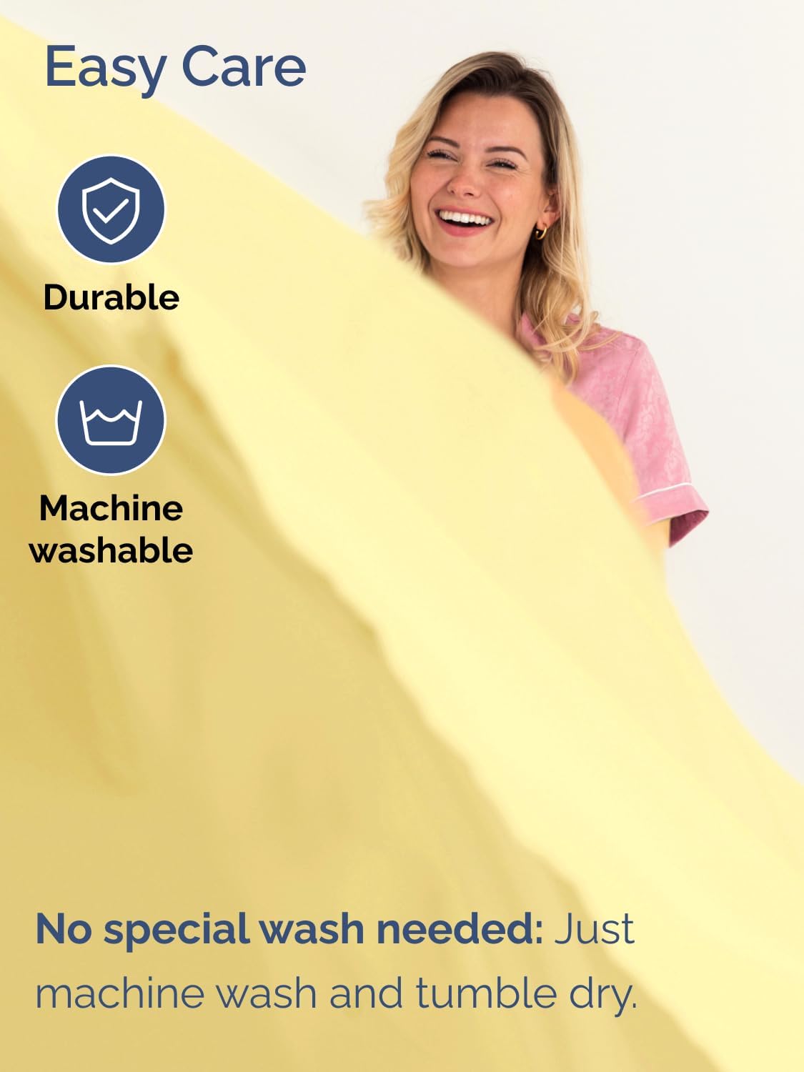 Extra Deep King Sheet Set - 6 Piece Breathable and Cooling Sheets - Yellow