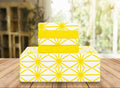 Luxury Soft Bed Sheets Cube Pattern - 1500 Premium Hotel Quality Microfiber Softness Wrinkle and Fade Resistant (6-Piece) Bedding Set, Queen, Yellow