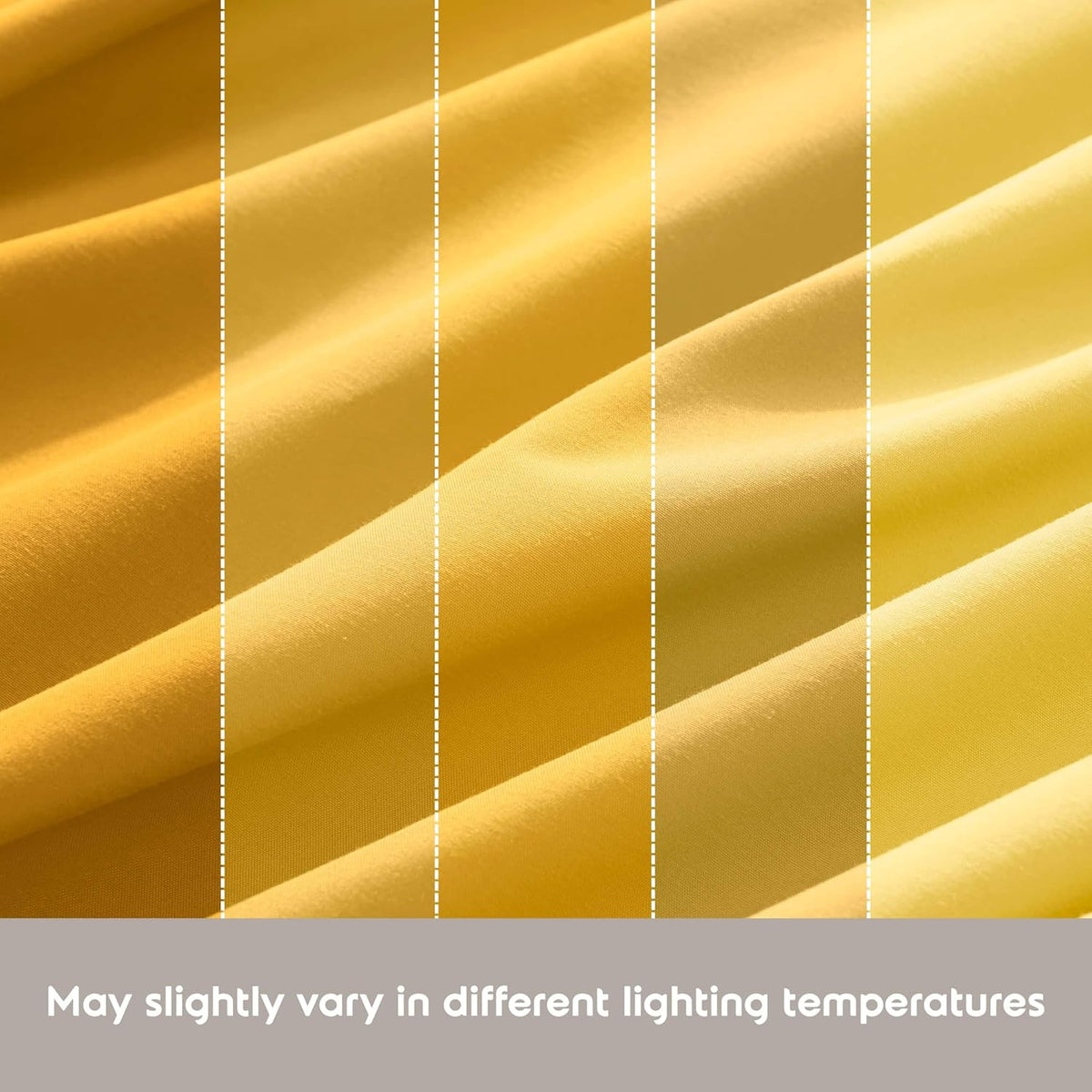 Twin XL Bed Sheet Set - Yellow - Instantly Soft Microfiber, No Break-in Wash - 4-Piece Deep Pocket Sheets & Pillowcases, Stays Put All Night