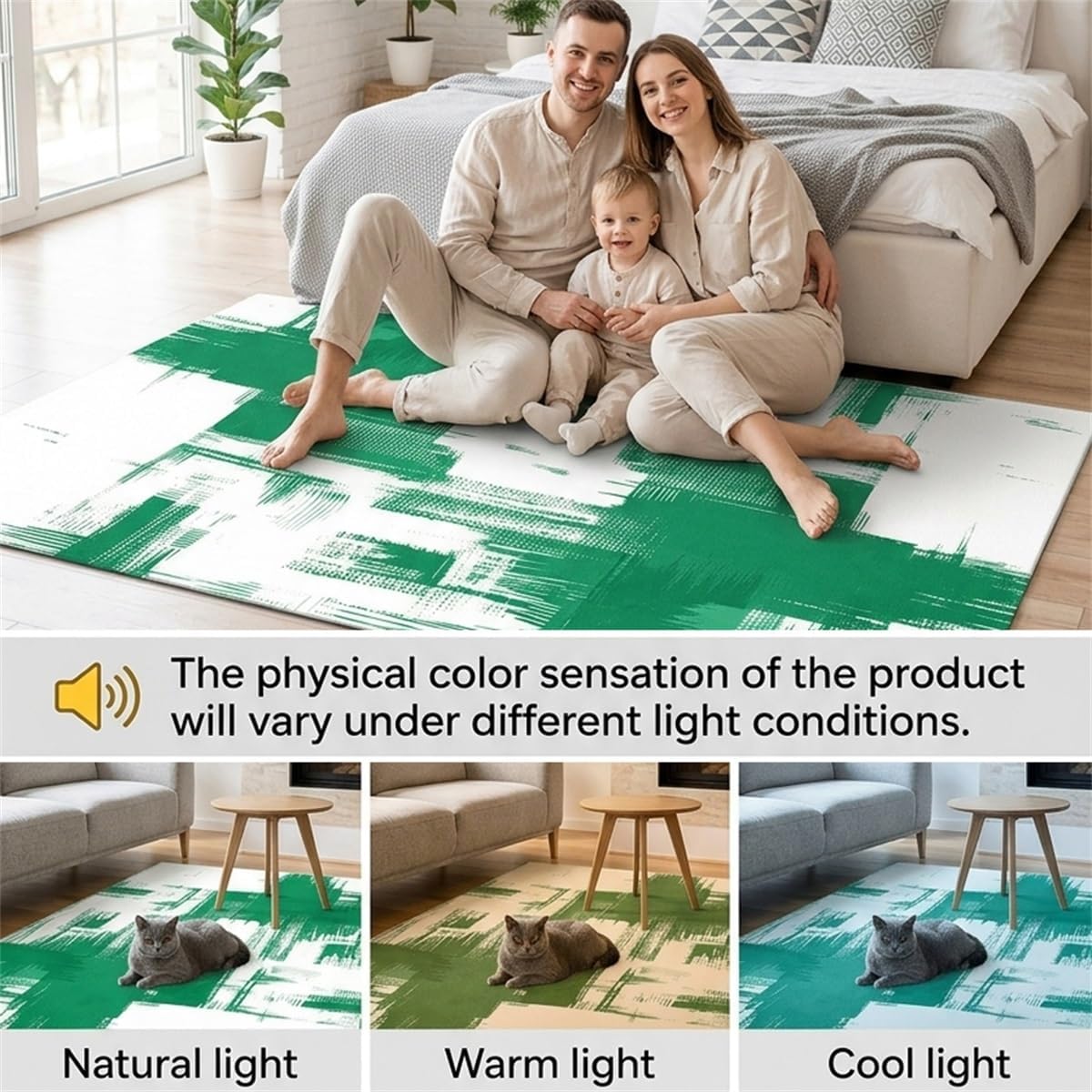 Minimalist Abstract Art Texture Area Rug 5x7 Modern Bright Yellow White Indoor Rugs for Livingroom Bedroom Dining Room Soft Washable Non Slip Low Pile Carpet Under Table Nursery Farmhouse Mats Decor