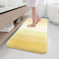 Microfiber Bathroom Rugs, Shaggy Soft Absorbent Bath Rug, 47x24