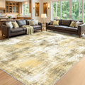 5x7Ft Living Room Area Rugs Anti-Slip Abstract Rug Stain-Resistant Carpet
